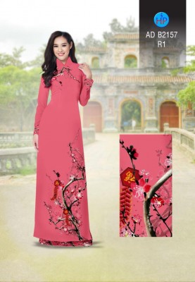 Vải áo dài hoa tết-DT 4273