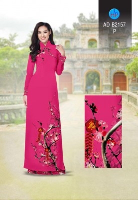 Vải áo dài hoa tết-DT 4273