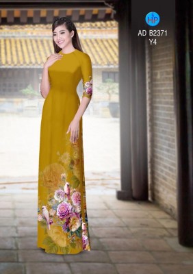 Vải áo dài hoa chùm 3D-DT 4321