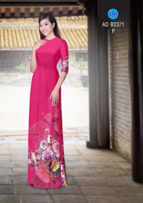 Vải áo dài hoa chùm 3D-DT 4321