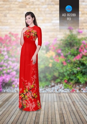 Vải áo dài cảnh Đào-DT 4360