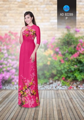 Vải áo dài cảnh Đào-DT 4360
