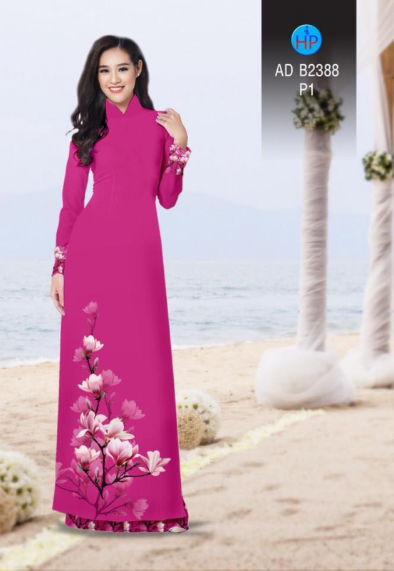 Vải áo dài cành Đào