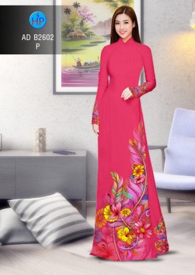 Vải áo dài hoa chùm 3D-DT 4443