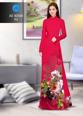 Vải áo dài hoa 3D-DT 4444