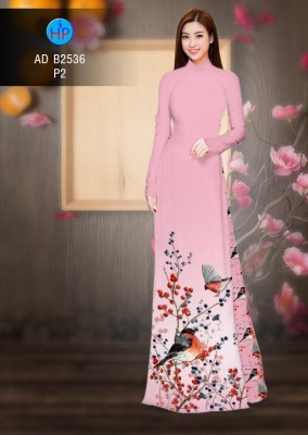 Vải áo dài chim cảnh-DT 4446