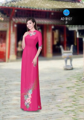 Vải áo dài hoa nhẹ nhàng-DT 4449