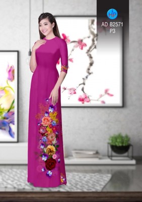 Vải áo dài hoa dây-DT 4451