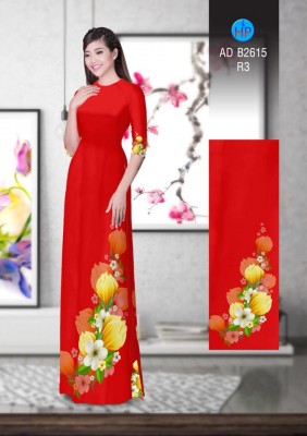 Vải áo dài hoa 3D-DT 4497