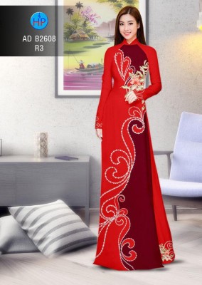 Vải áo dài hoa văn dọc-DT 4498