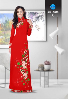 Vải áo dài hoa lấp lánh-DT 4593