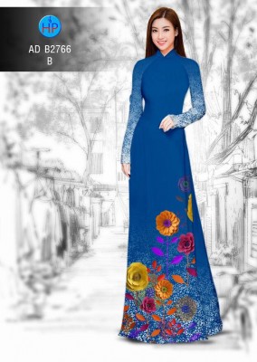 Vải áo dài hoa cành-DT 4752