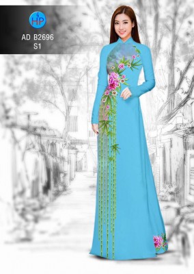 Vải áo dài cành Trúc-DT 4779