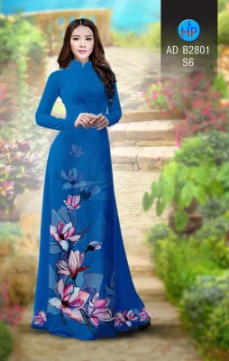 Vải áo dài hoa cành-DT 4784