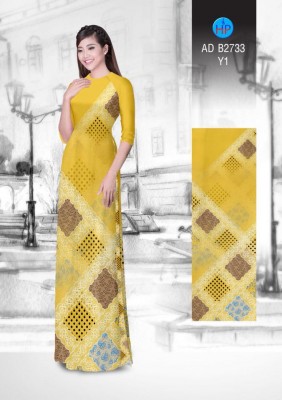 Vải áo dài hoa văn-DT 4786