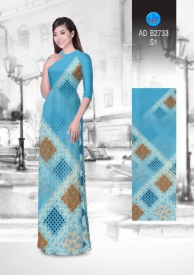 Vải áo dài hoa văn-DT 4786