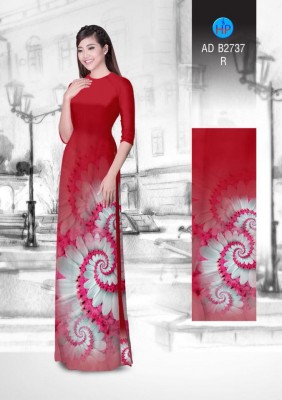 Vải áo dài hoa ảo 3D-DT 4787