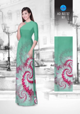 Vải áo dài hoa ảo 3D-DT 4787