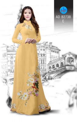 Vải áo dài cành hoa-DT 4788