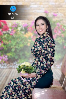 Vải áo dài hoa nhí-DT 4839