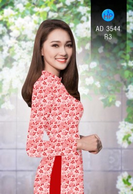 Vải áo dài hoa nhí-DT 4841