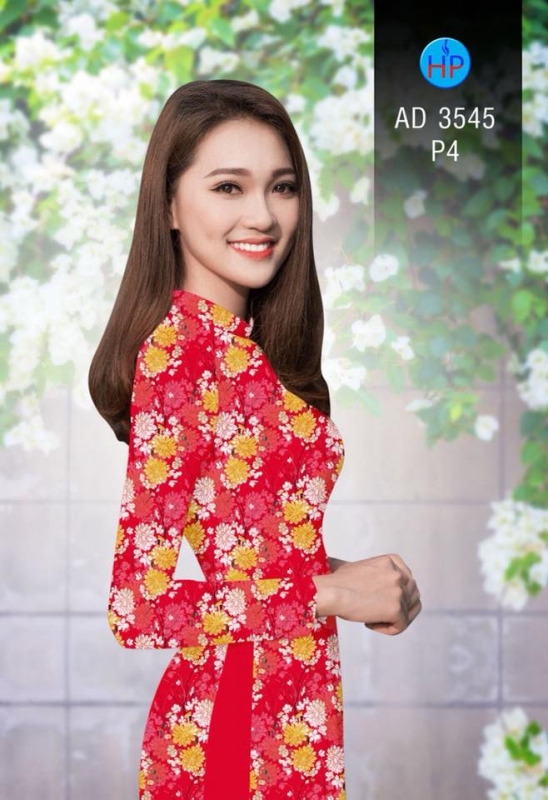 Vải áo dài hoa nhí
