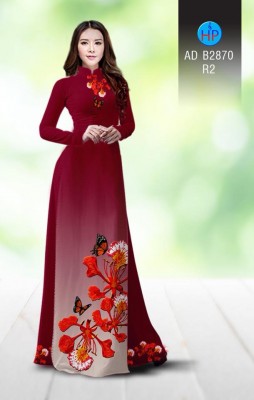 Vải áo dài hoa Phượng-DT 4847