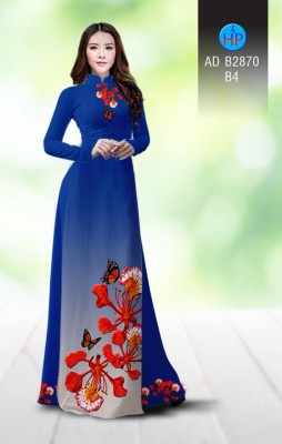 Vải áo dài hoa Phượng-DT 4847