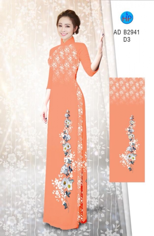 Vải áo dài hoa dây