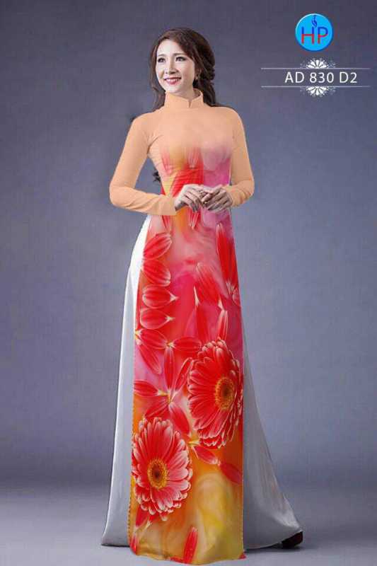 Vải áo dài hoa Cúc