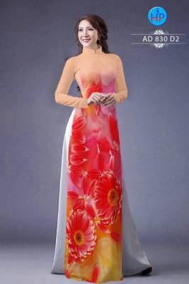 Vải áo dài hoa Cúc-DT 491