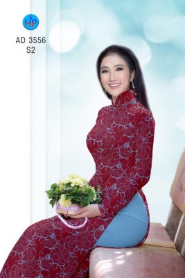 Vải áo dài hoa toàn thân-DT 4917