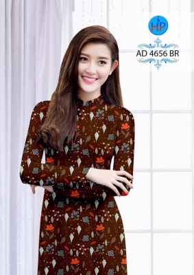 Vải áo dài hoa nhí-DT 5018