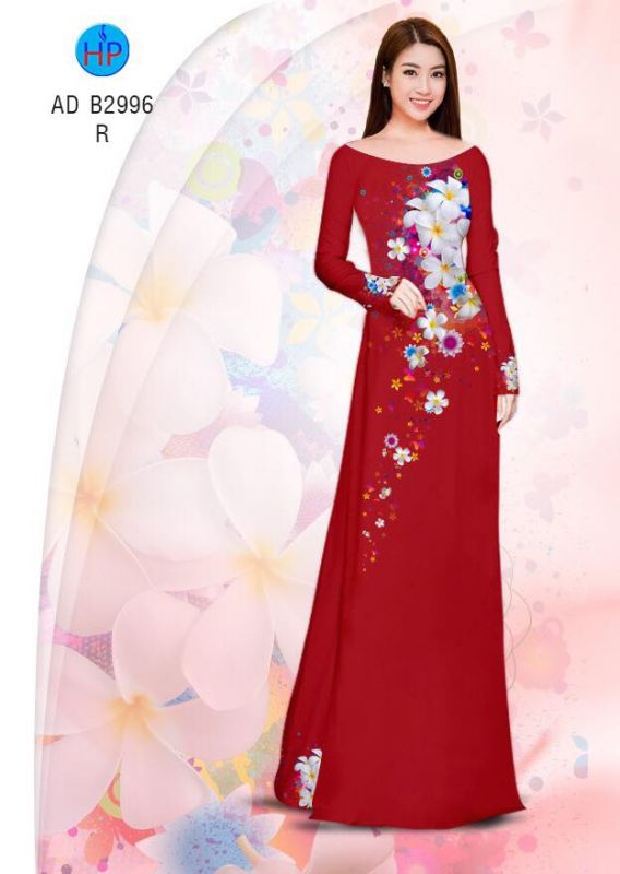 Vải áo dài hoa Sứ trắng
