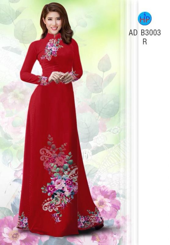 Vải áo dài hoa chùm