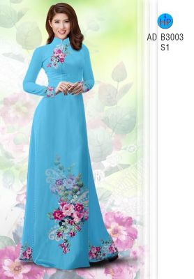 Vải áo dài hoa chùm-DT 5025
