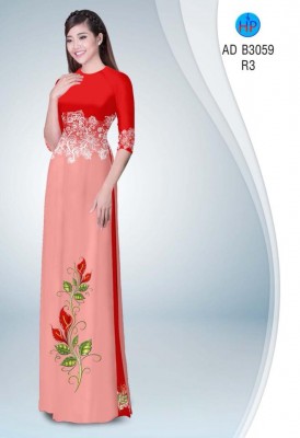Vải áo dài hoa văn eo-DT 5084