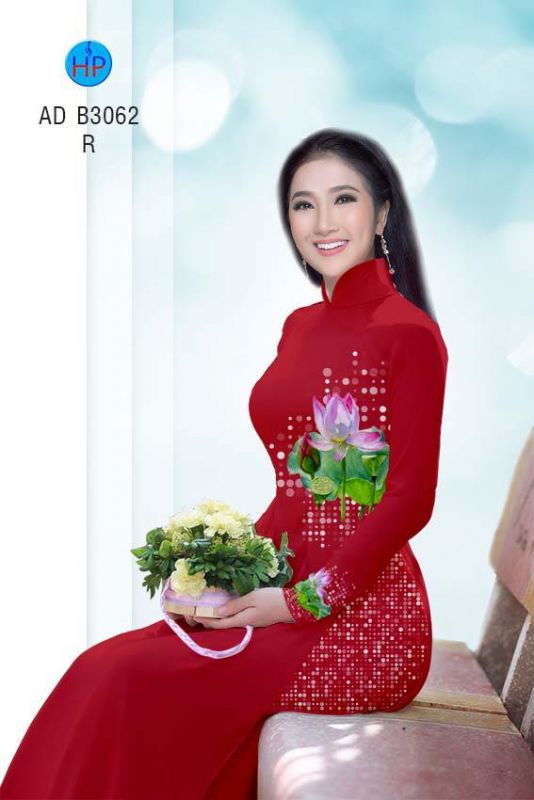 Vải áo dài hoa Sen