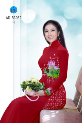 Vải áo dài hoa Sen-DT 5086