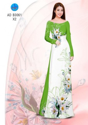Vải áo dài hoa dây-DT 5089