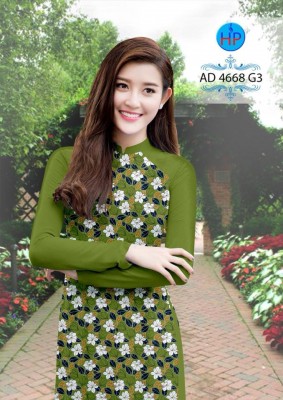 Vải áo dài hoa nhí-DT 5096