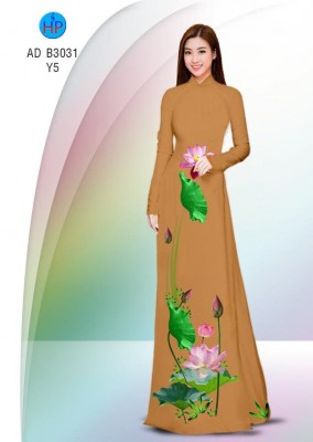 Vải áo dài hoa Sen-DT 5100