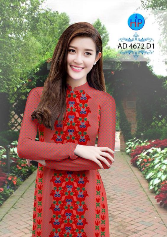 Vải áo dài văn toàn thân