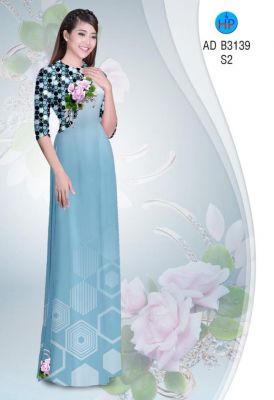 Vải áo dài hoa nhỏ-DT 5239