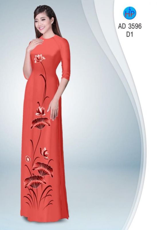 Vải áo dài hoa Sen