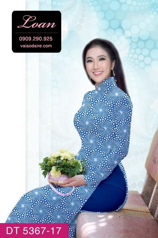 Vải áo dài hoa nhí