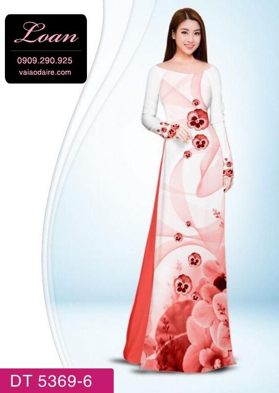 Vải áo dài hoa dây