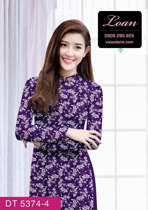 Vải áo dài hoa nhí