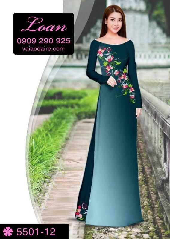 Vải áo dài hoa xéo