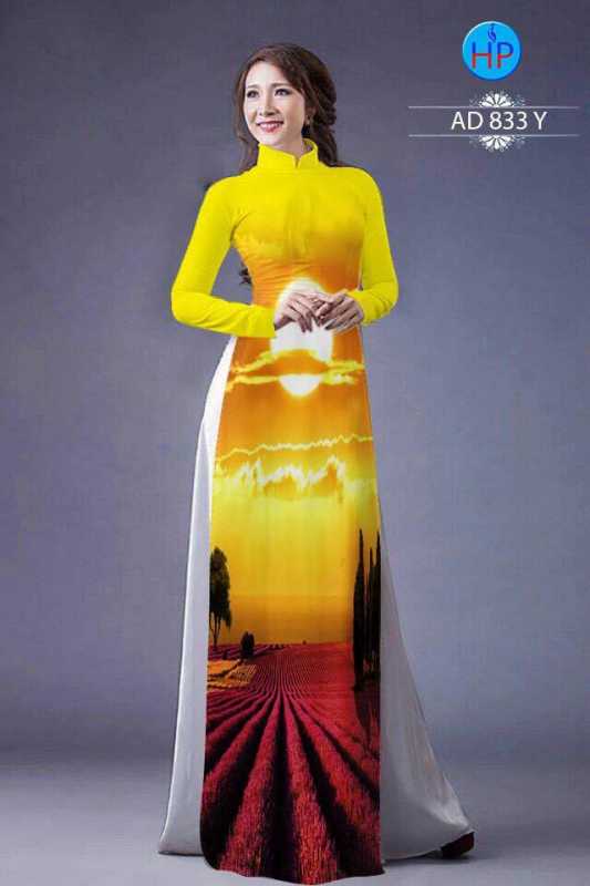 Vải áo dài phong cảnh